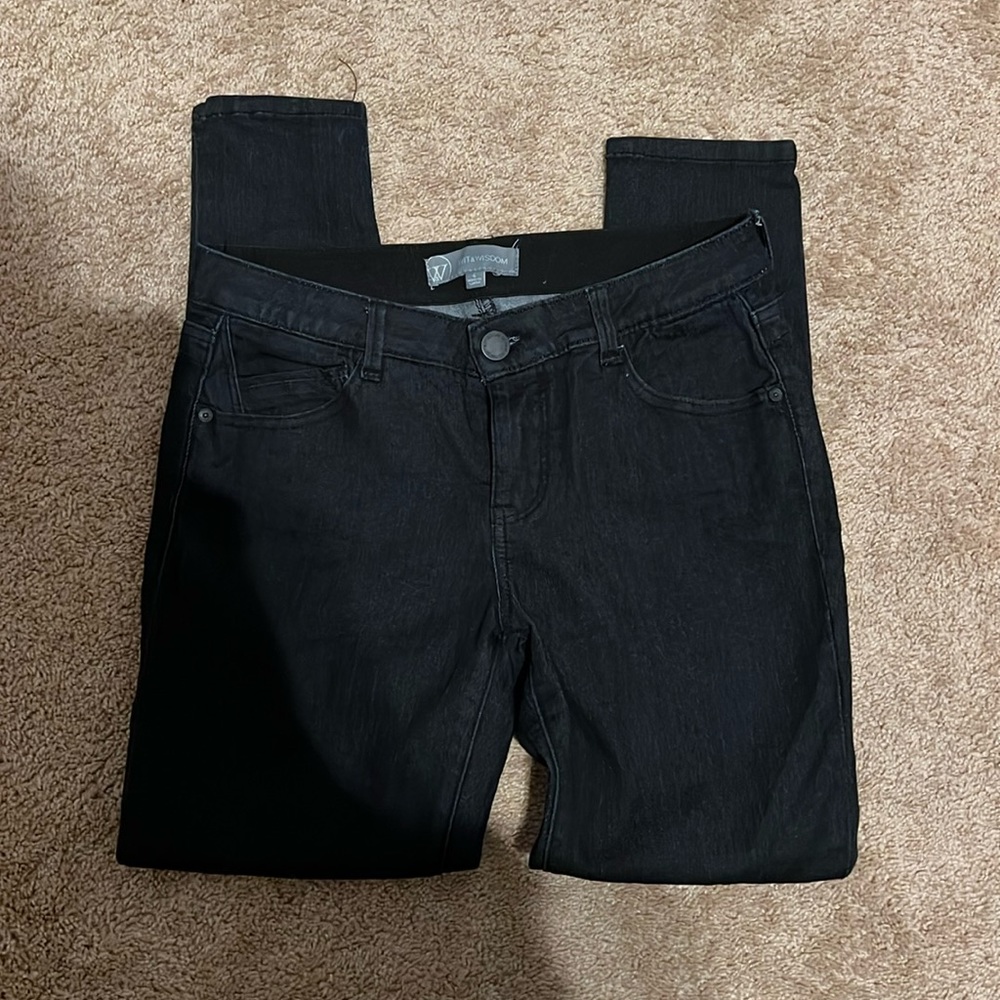 Dark Navy Wit & Wisdom Skinny Jeans Size 6